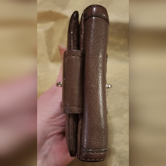 Marc by Marc Jacobs Double Sided Leather Wallet Brown 5" X 4" - Picture 6 of 15